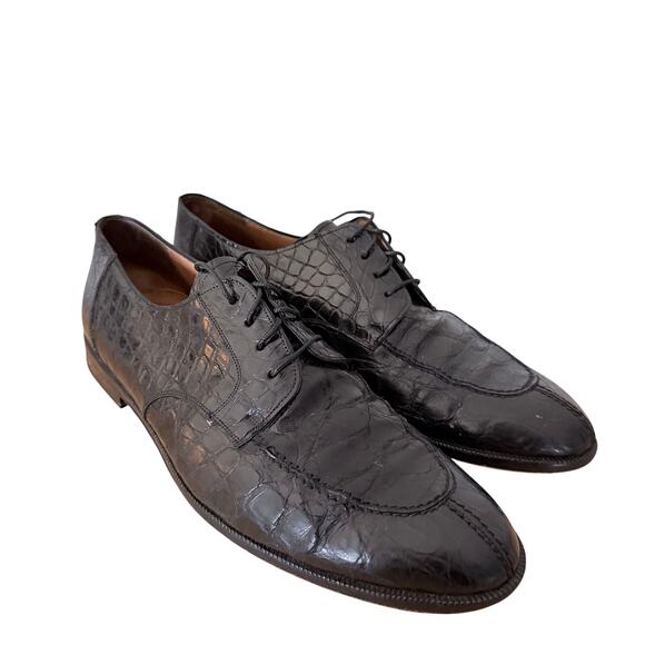 Paolo De Marco Genuine Crocodile Leather Shoes Men’s 11.5 Italy luxury classic